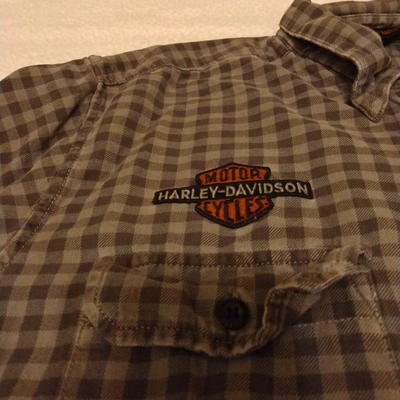 💛💙Harley Davidson pre owned short sleeve button up shirt. Size 2X💙💛 - Picture 7 of 7